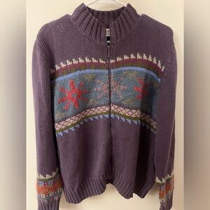 Coldwater Creek Front Zip-up Sweater